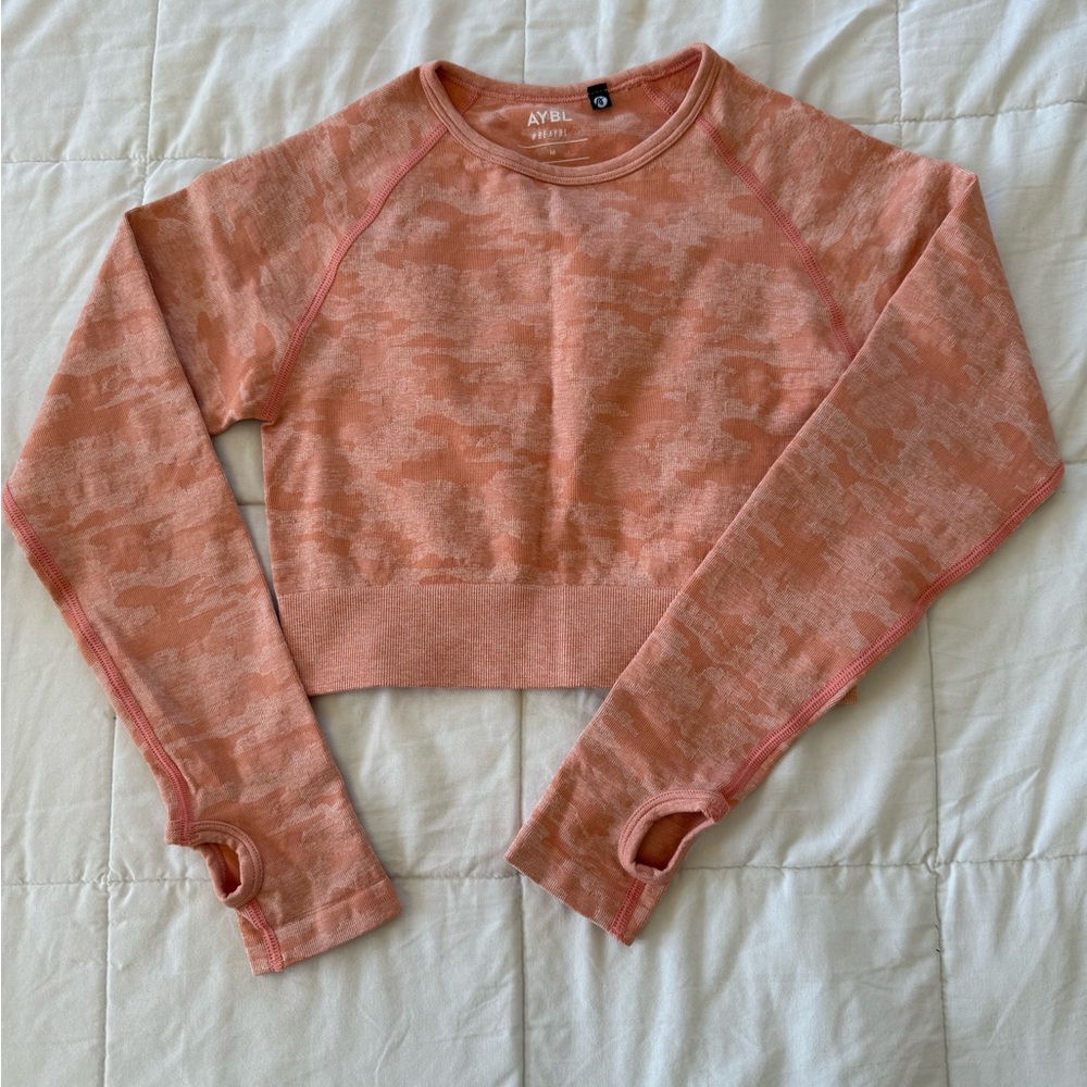 AYBL Women's Pink Camo Crop Top